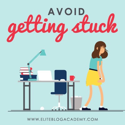 Feeling defeated and unproductive while blogging? Here are three mindset traps that keep you from doing your best work...and how to avoid getting stuck! #blogging #bloggingtips #productivity 