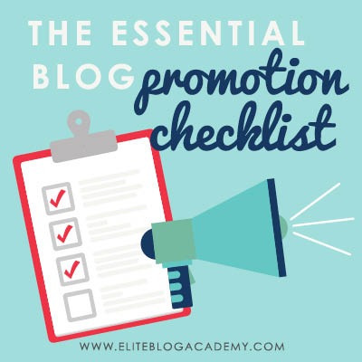 Need a consistent way to promote your blog posts? Use this essential blog promotion checklist to make sure your posts get the attention they deserve!