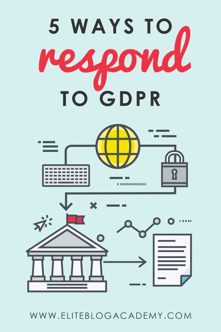 5 Ways to Respond to GDPR
