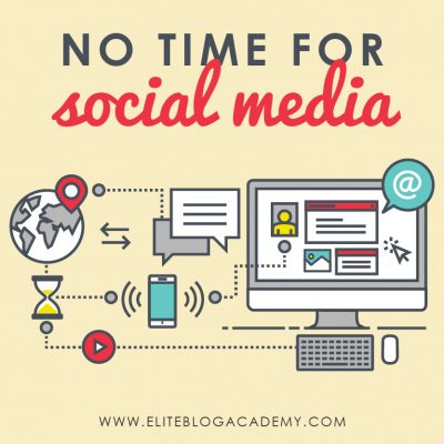 No time for social media promotion? Here are some tips on how to promote your blog on social media when you have no time. #socialmedia #blogging #blogginghelp #timesavinghacks #socialmediahacks