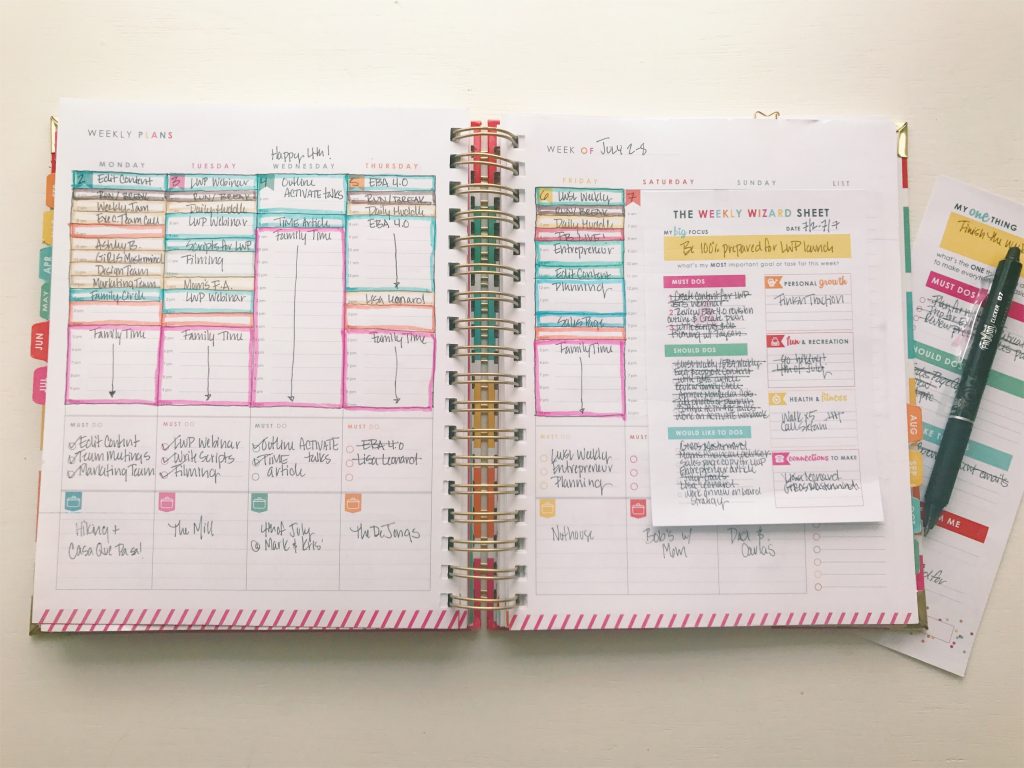 Living Well Planner® Weekly Planning Page