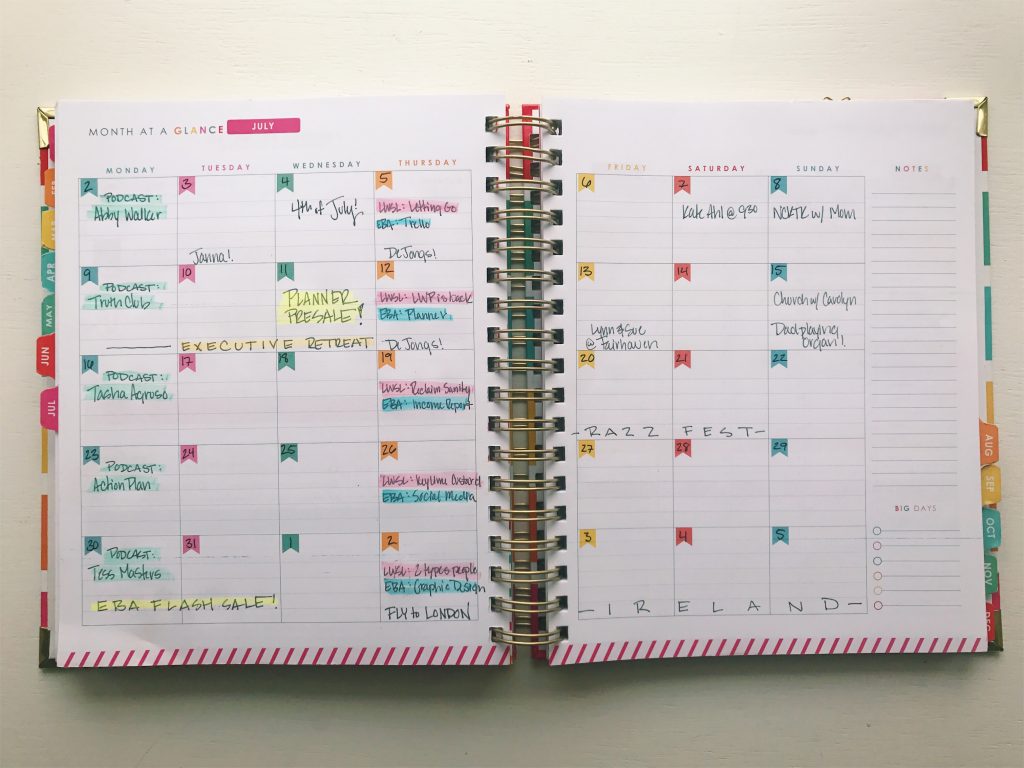 Living Well Planner® Monthly Planning Page