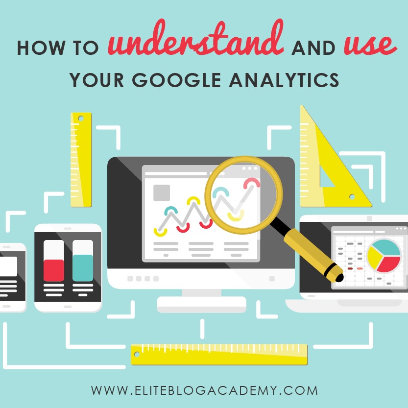 Google Analytics...just saying those two words strikes fear in the hearts of many bloggers. After all, numbers can seem scary, especially if you’re more of a creative type. Here is how to use the google analytics reporting we check most frequently! #eliteblogacademy #googleanalytics #bloggingtips #blogginghelp #analytics